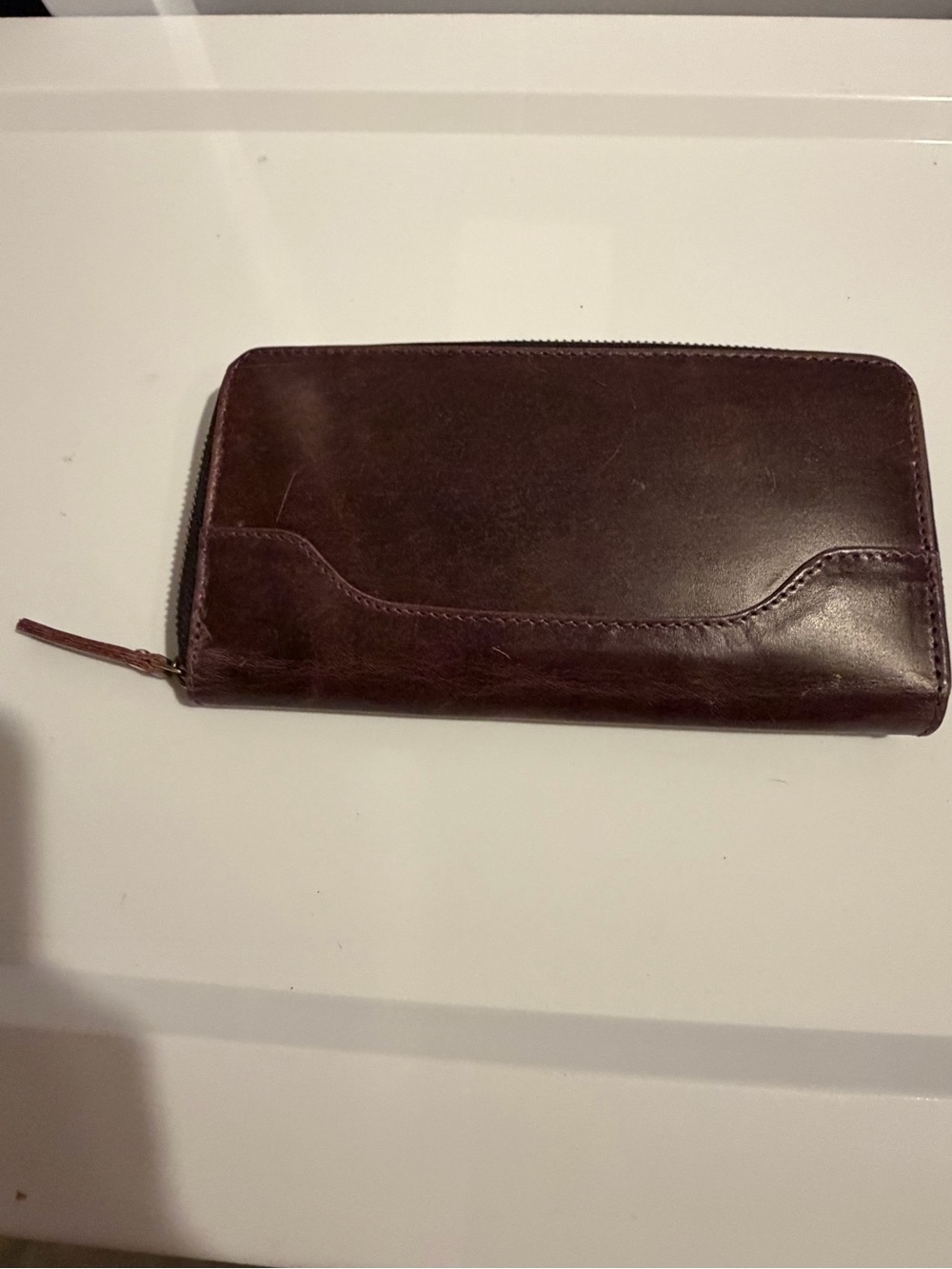 Denver Leather Craft Seinna Leather Wallet in purple
